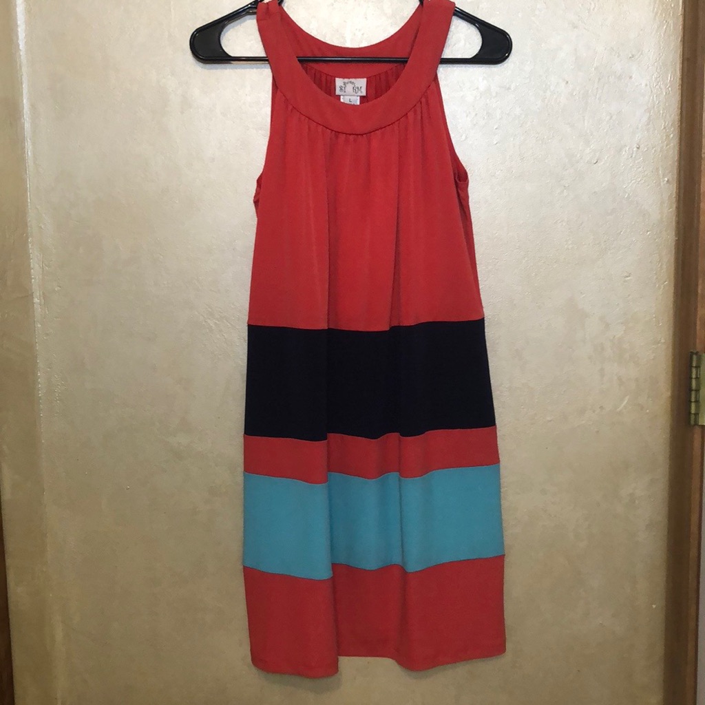 Coral Summer Dress | Large